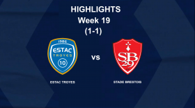 Ligue 1: Highlights - ESTAC TROYES - STADE BRESTOIS 29 (1-1) - Week 19