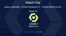 LIGUE 1: PLAYER HIGHLIGHT - Goal GaÎtan LABORDE (20') / STADE RENNAIS FC - STADE BRESTOIS 29 (2-0) - Week 23